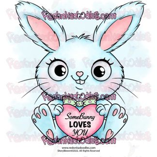 Bunny Love Digital Stamp
