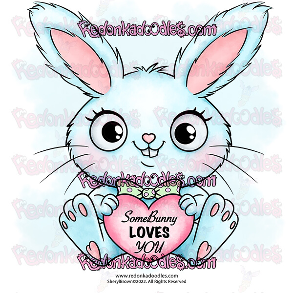 Bunny Love- Digital Stamp